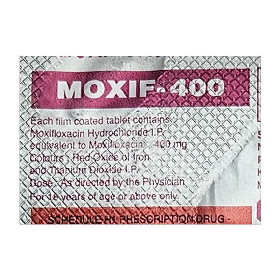moxif 400mg tablet 5's